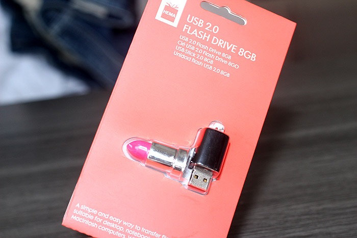 hema shoplog januari 2016 usb flash drive lipstick