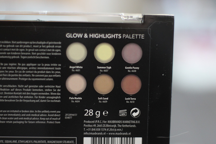 action glow & highlights palette