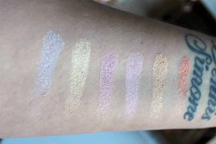 action glow highlights palette swatches