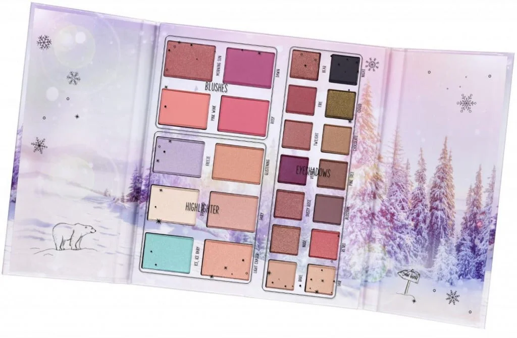 essence into the snow glow eye & face palette