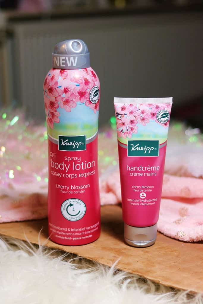 kneipp cherry blossom handcreme en spray body lotion 2