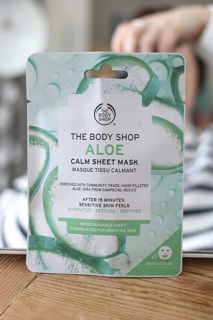 body shop aloe calm sheet mask