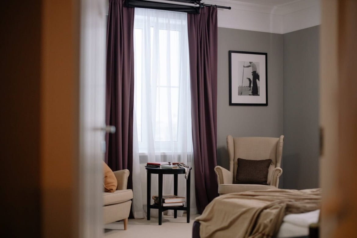 an interior of a bedroom