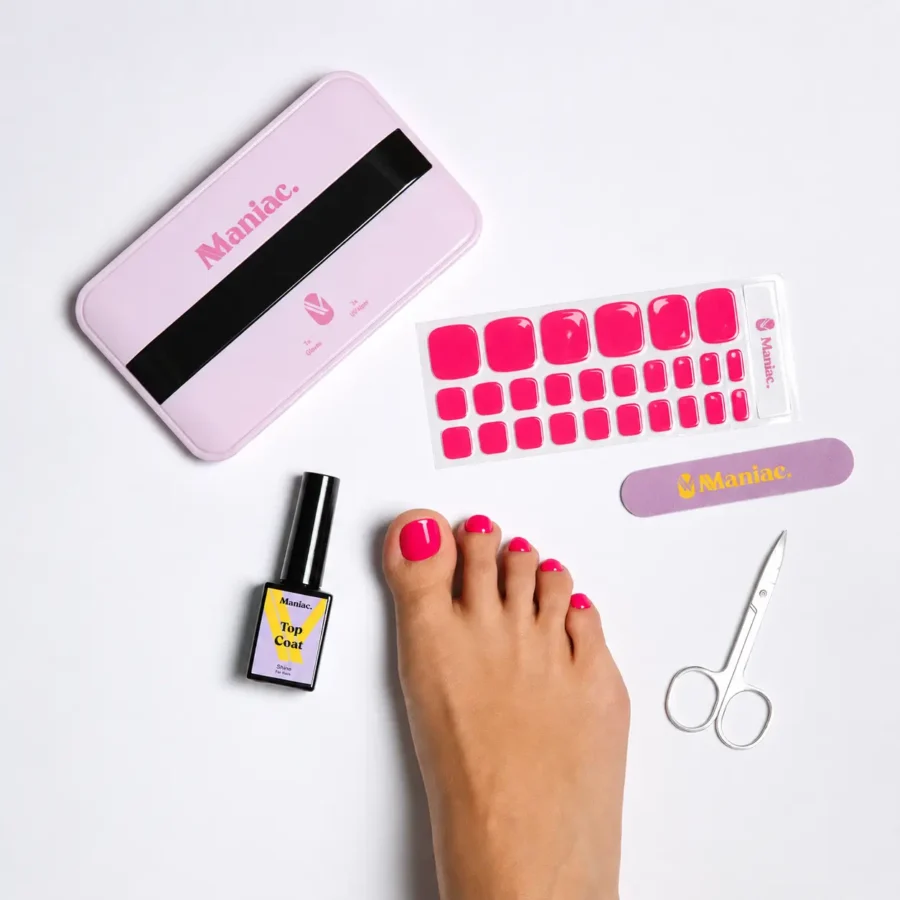 maniac nails pedicure stickers